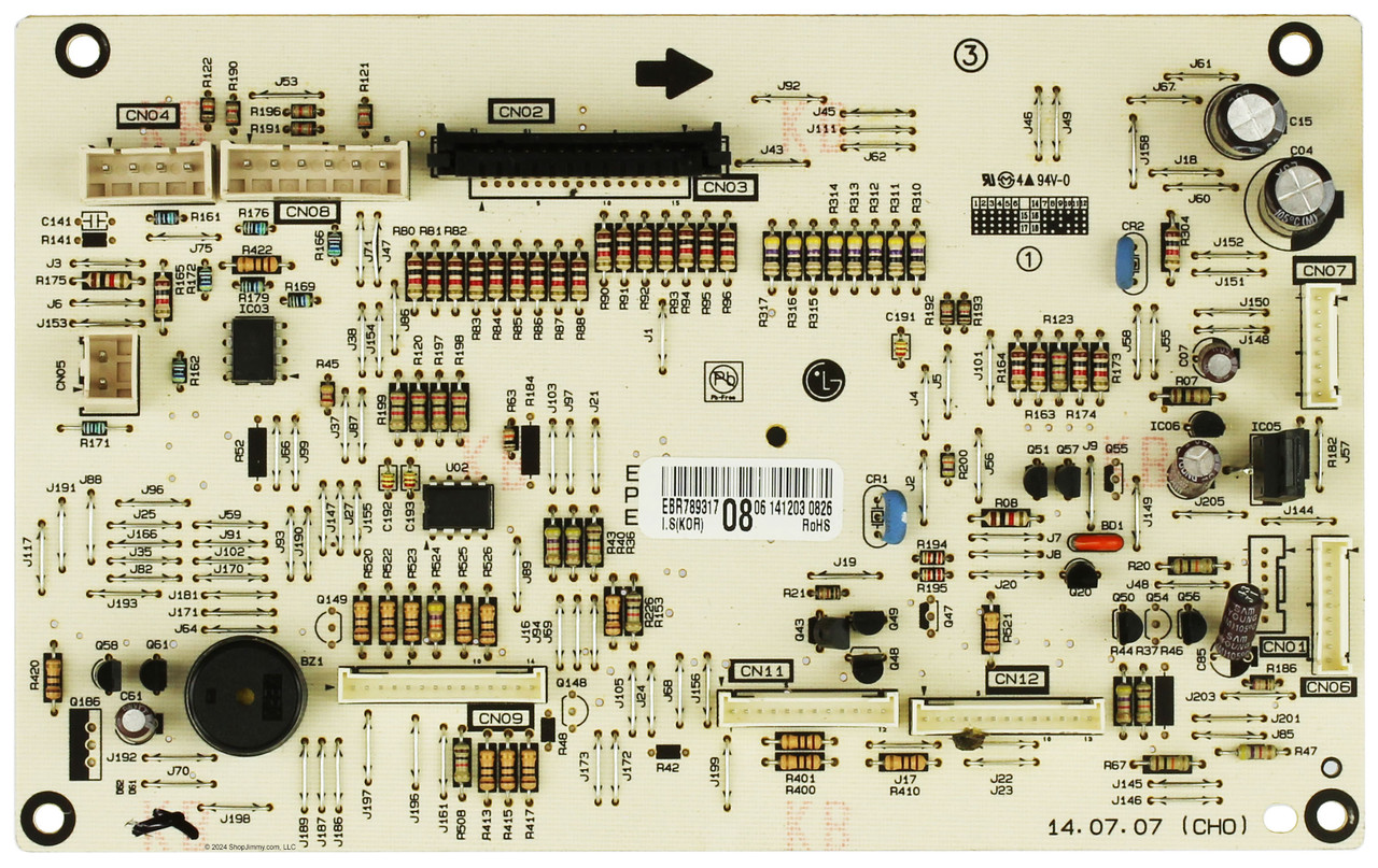 LG Range EBR78931708 Control Board
