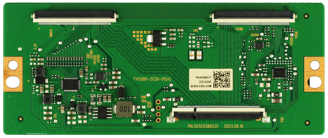 Onn 513C55B0M51 303C55B0231 T-Con Board (75-inch models ONLY)