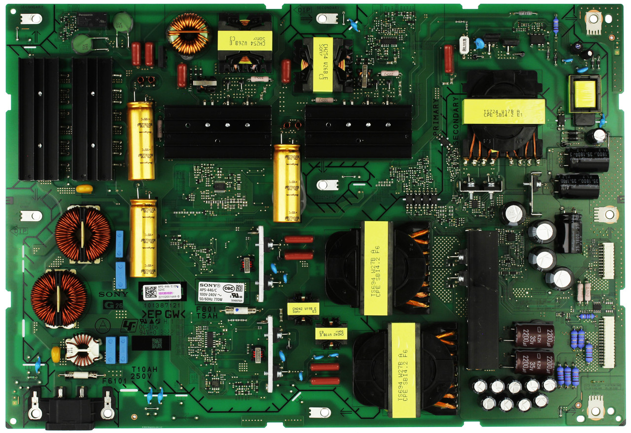 Sony 1-013-510-21 G26C Power Supply Board