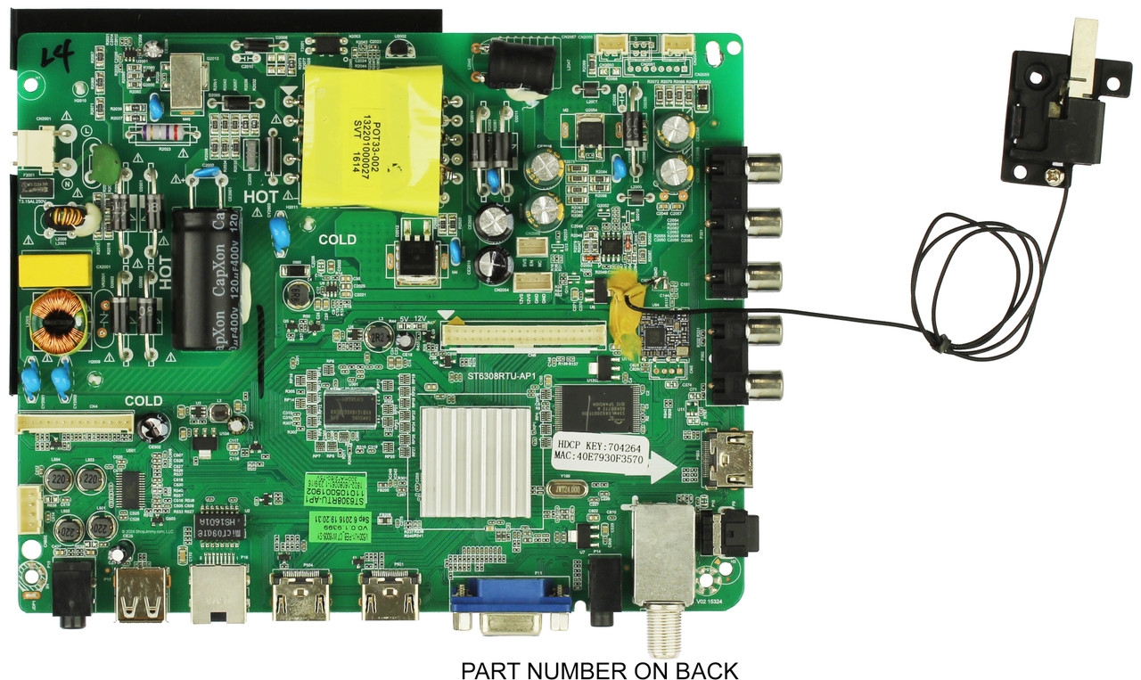 Connecteurs LVDS Pour écran Westinghouse WD50FB2530 – Neuf, Ouvert