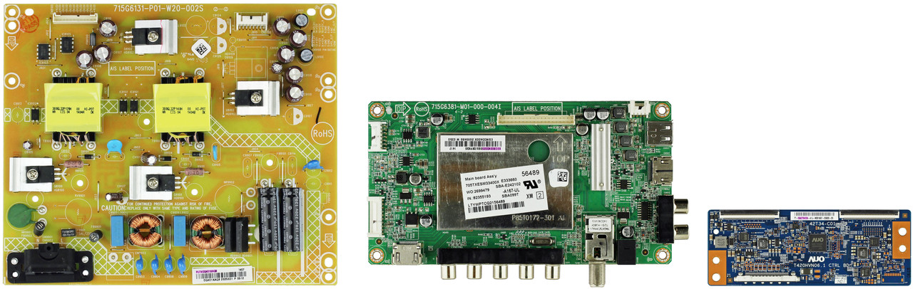 Vizio E420-B1 (LTYWPTCQ Serial) Complete TV Repair Parts Kit