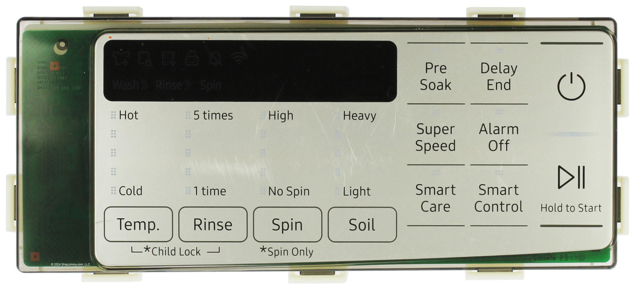 Samsung Washer DC97-21943L Main Control Panel