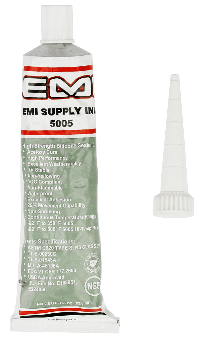 EMI Supply EMI5005 Food Grade Silicone Sealant RTV, Clear 2.8oz