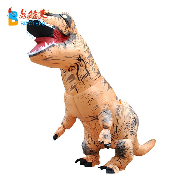 Self-Inflating T-Rex Dinosaur Costume --Adult Size