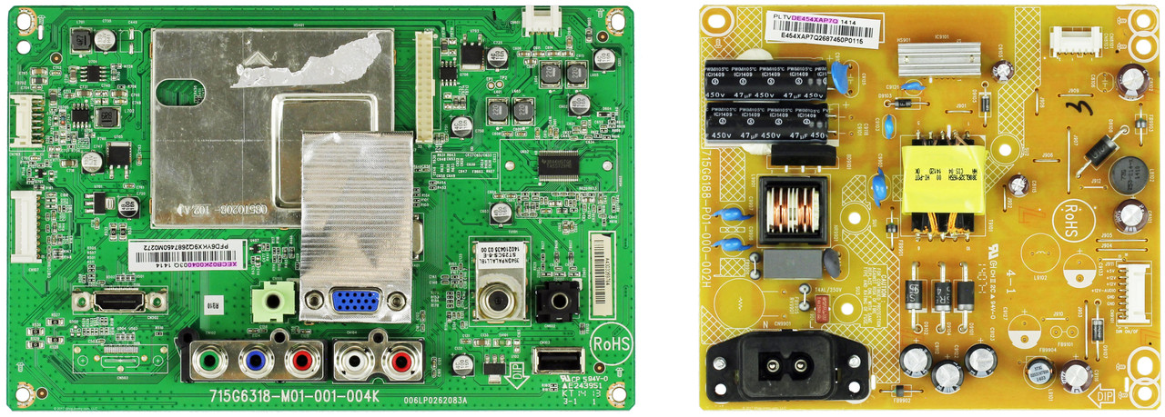 Vizio E241-B1 (LTT6PQBQ Serial ONLY) Complete LED TV Repair Parts Kit