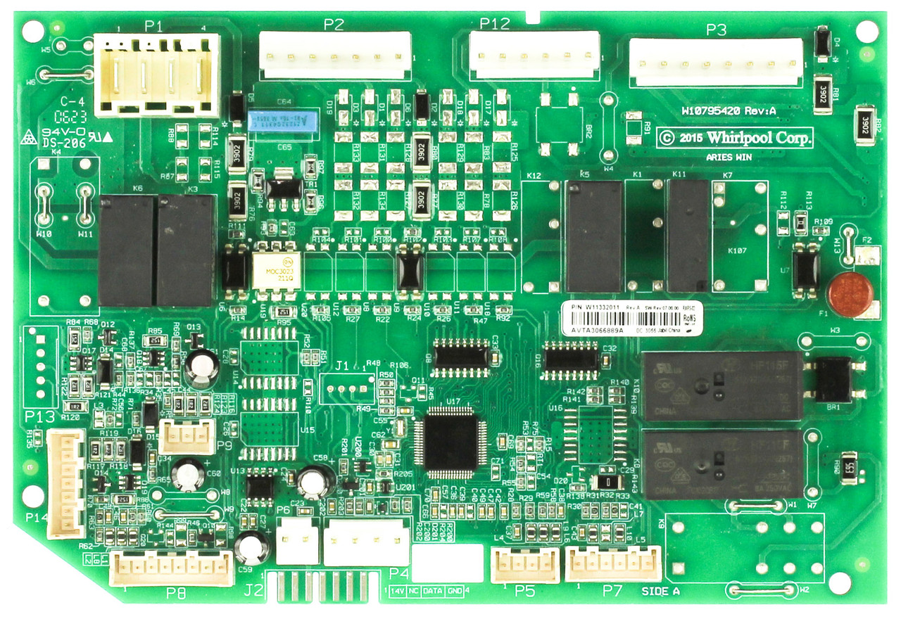 KitchenAid Jen-Air Whirlpool W11332011 W11333076 Refrigerator Electronic Control Board