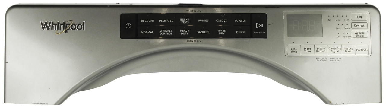 Whirlpool Dryer W11314472 Control Panel Assembly 
