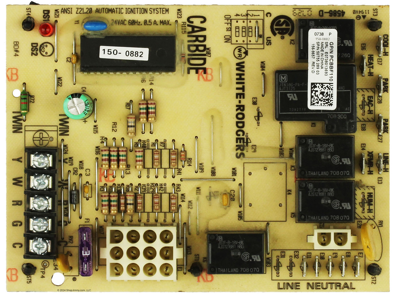 White-Rogers Furnace PCBBF110 50T55-289 Control Board