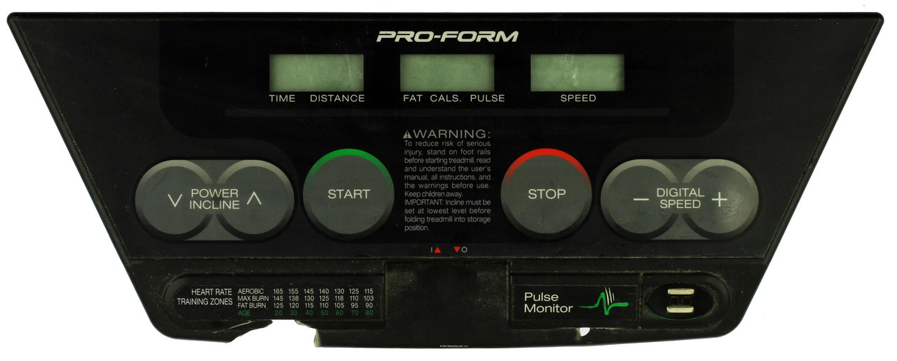 Pro-form Weslo Treadmill Display Console ETPF3133 BF-P093850A000 Control Board