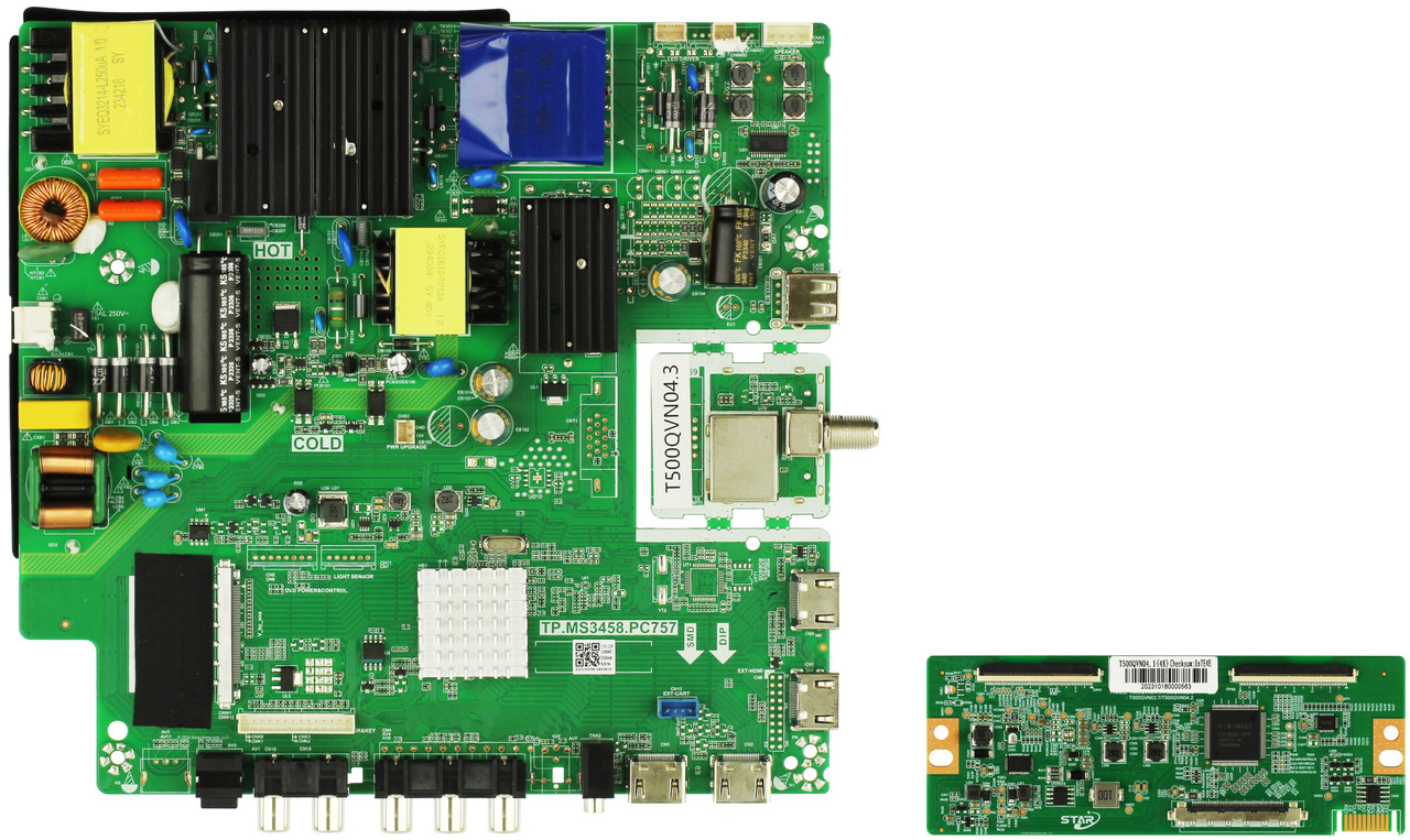 Sceptre W50 WTTV58GA Complete LED TV Repair Parts Kit V1