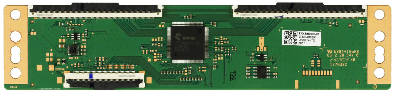 Westinghouse CV500U5-T02 T-Con Board (50-inch models ONLY)