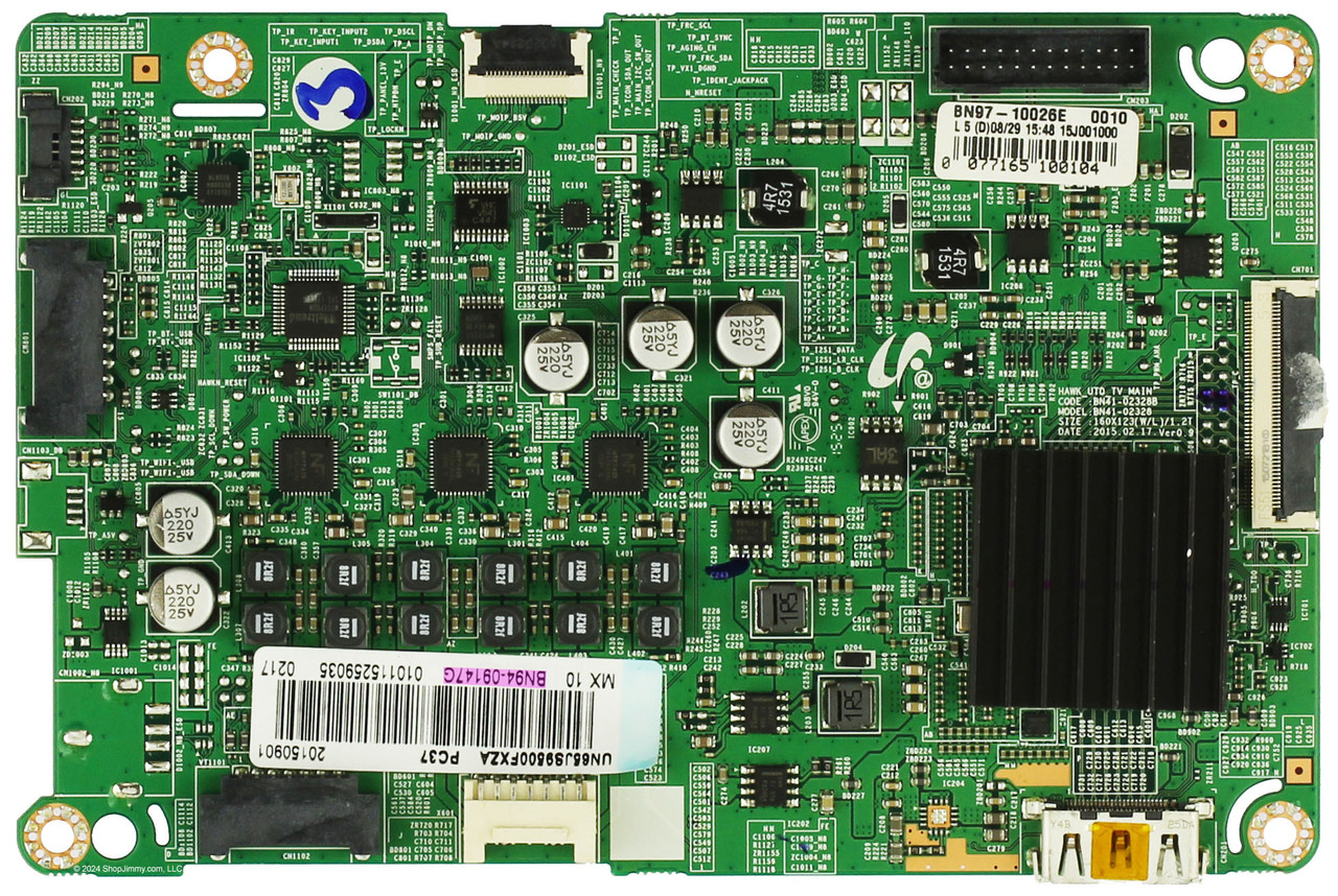 Samsung BN94-09147G Main Board for UN65JS9500FXZA TS01