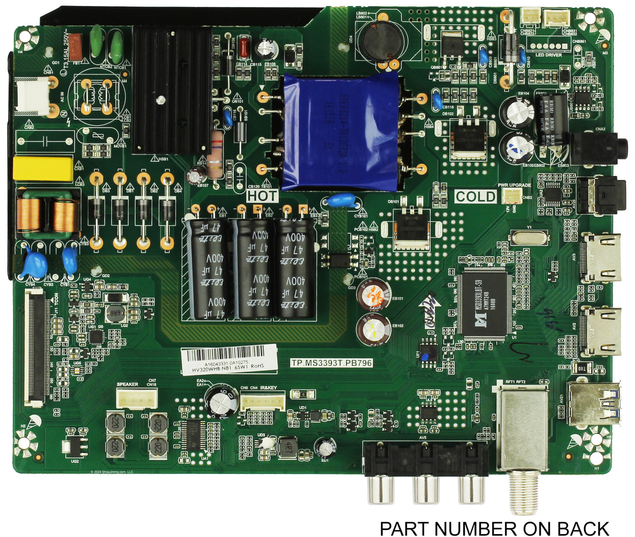 22002A0166T-05 Main Board / Power Supply