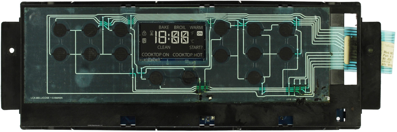 Amana Whirlpool Range W11204487 Control Board  No Overlay