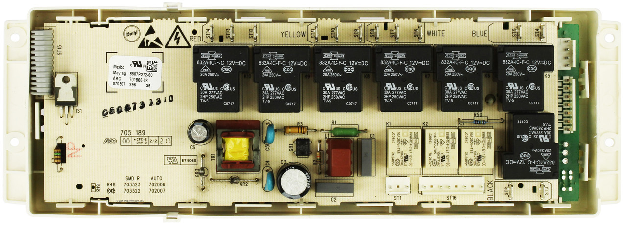 Whirlpool Range 8507P272-60 Control Board - Black Overlay
