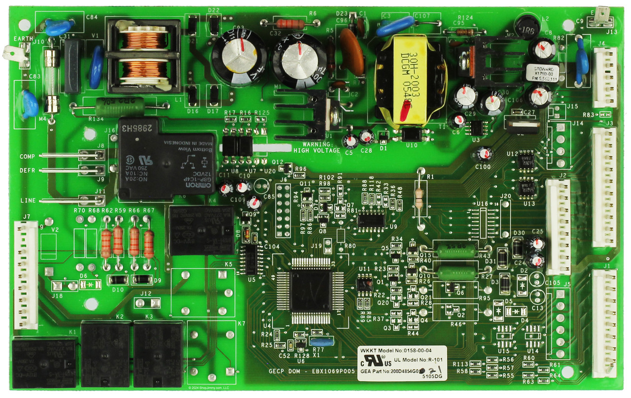 GE Refrigerator 200D4854G021 Main Control Board Assembly