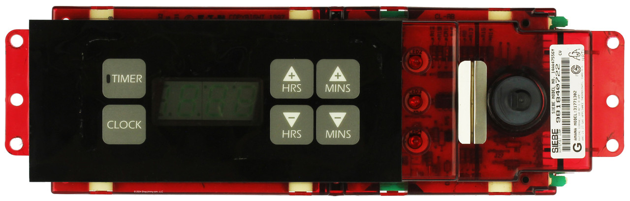 Amana Range 31771302 Main Control Board - Black Overlay