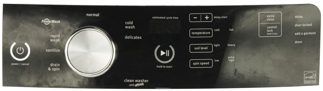 Maytag Washer W10640004 Main Control Panel  - Black