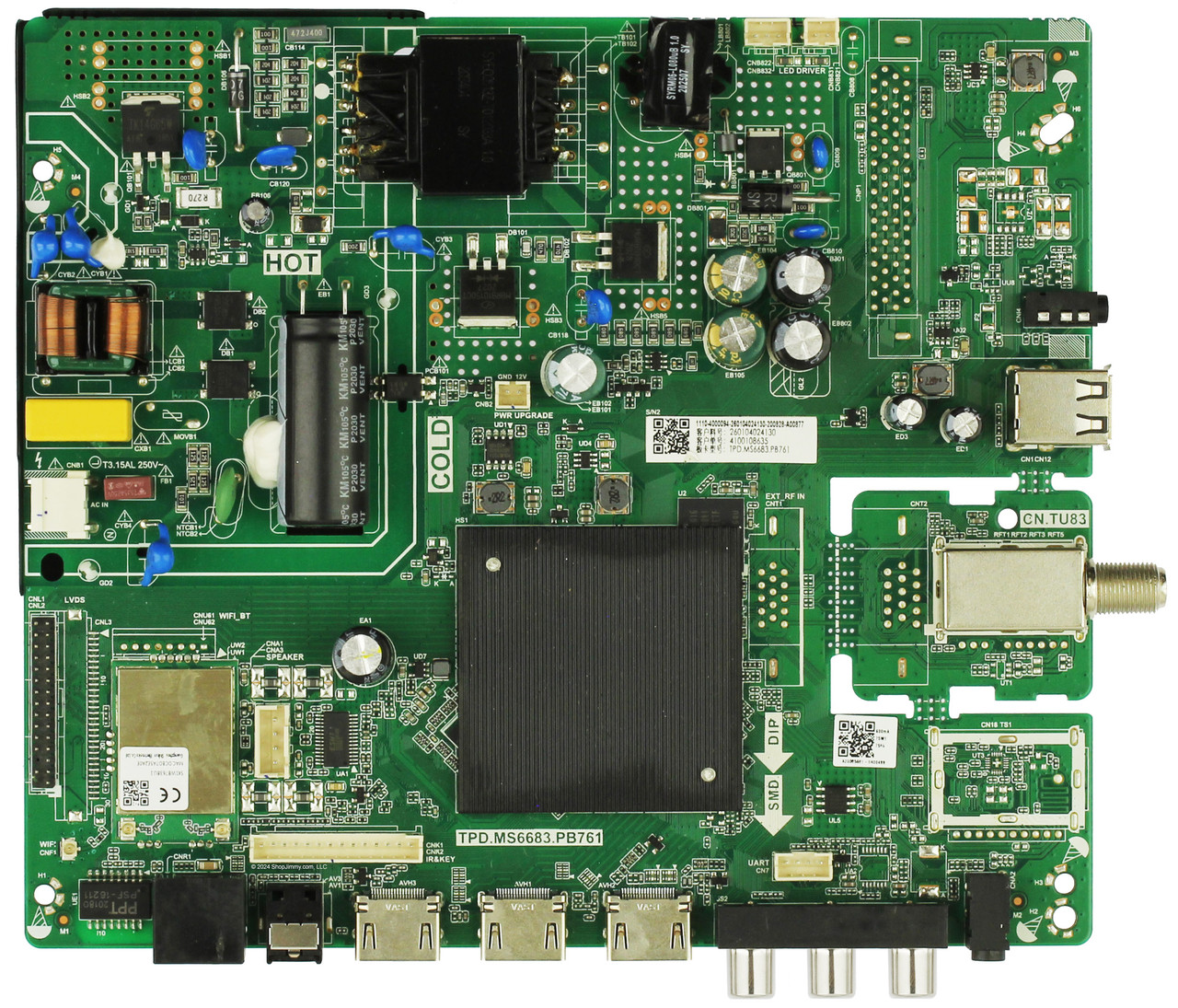 RCA 260104024130 Main Board / Power Supply for RTA4302
