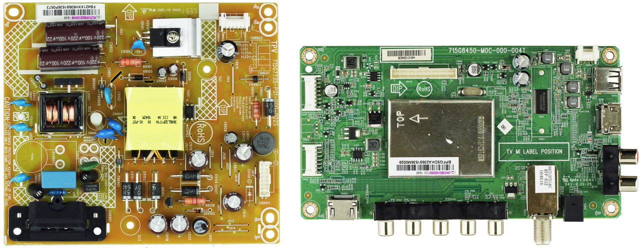Vizio D32HN-E1 (LTT3VMCS Serial ONLY) Complete LED TV Repair Parts Kit