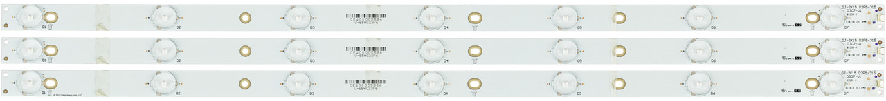 Insignia/Sony/Sharp GJ-2K15-D2P5-315-D307-V1 LED Backlight Strips (3)