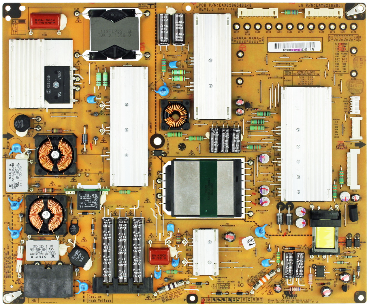 LG 電源ユニット LGP65-19UL6 LG 電源ユニット LGP65-19UL6 Lgp49-19ul6 Power Supply Board