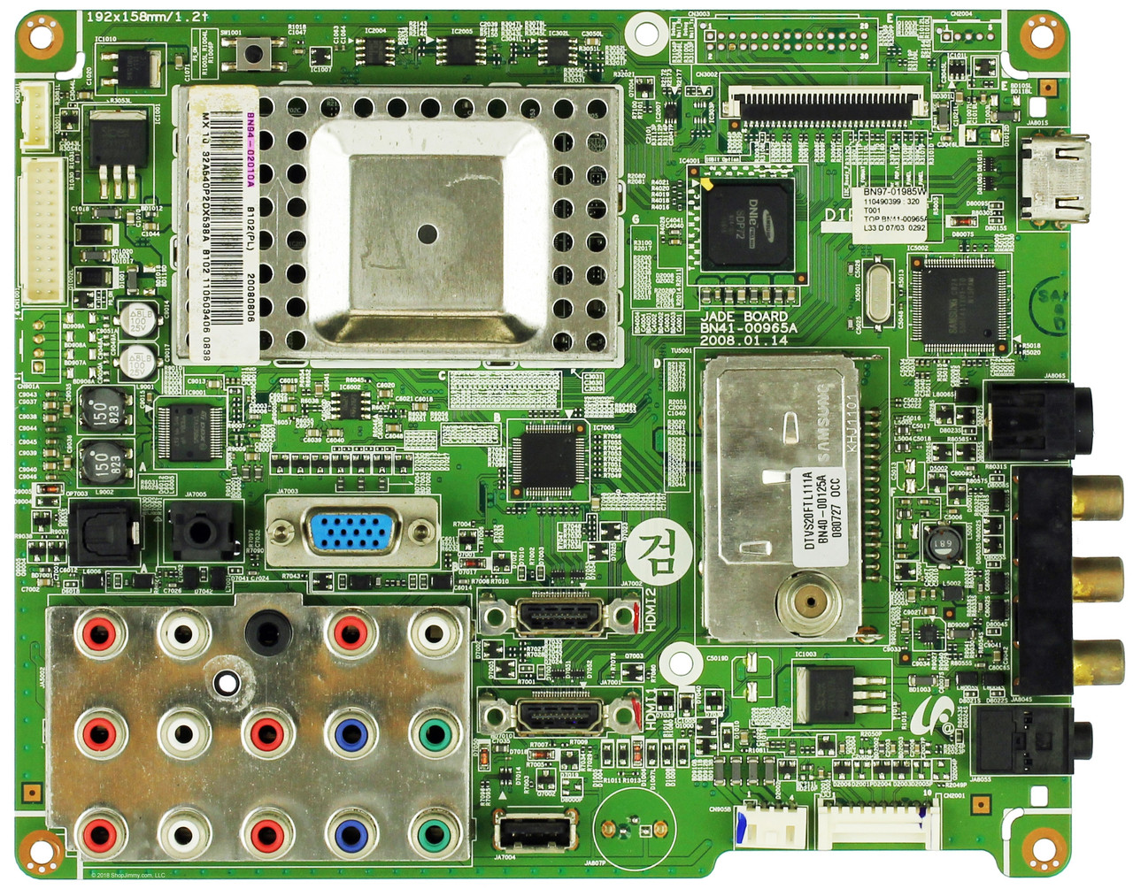 Samsung BN94-02010A Main Board for LN32A540P2DXZA (Version 001 / SQ01 / SS02)