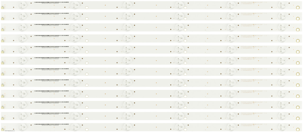 Vizio I-5500WS80064-V0 LED Backlight Strips (12) D55F-E2