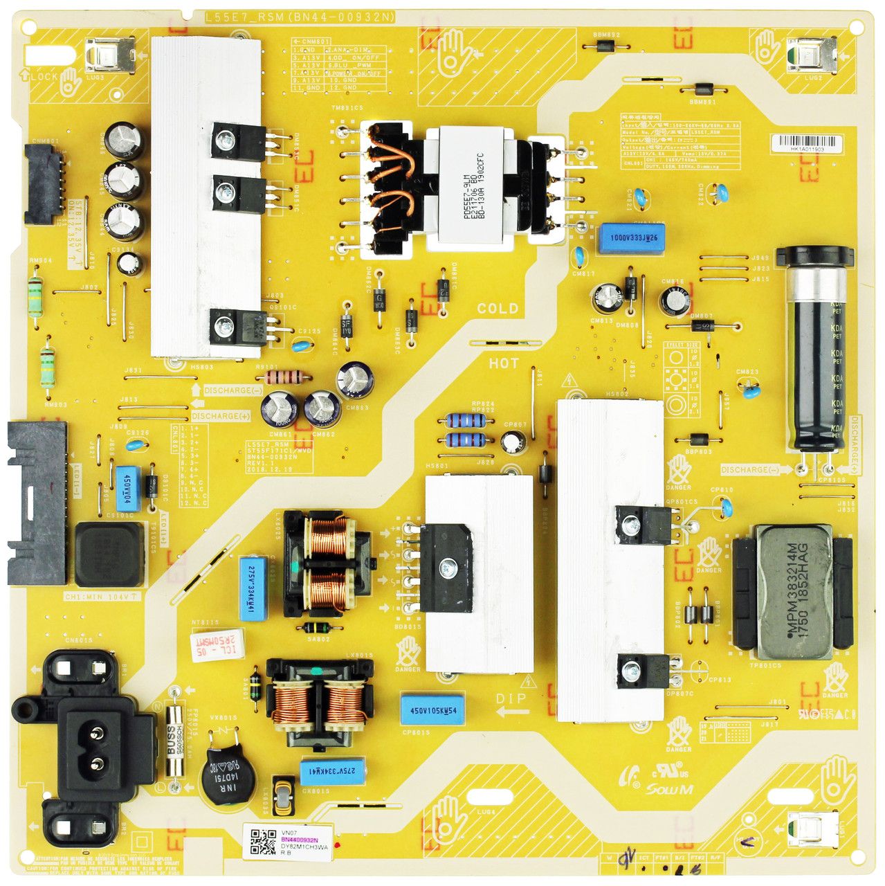 Samsung BN44-00932N Power Supply / LED Board