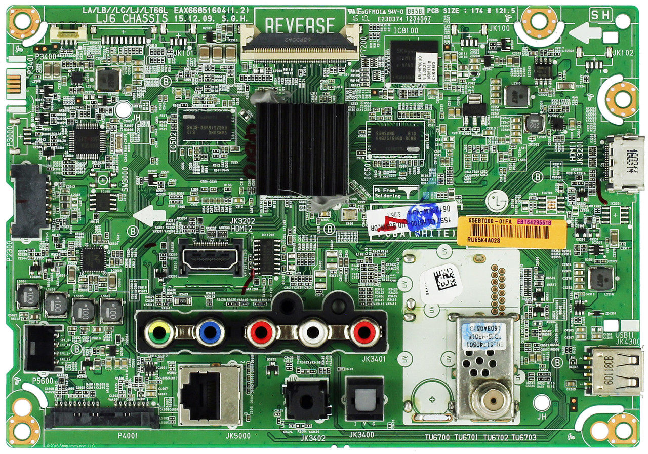LG EBT64296618 / EBT64296616 Main Board 43LH5700-UD.BUSWLOR 43LH5700-UD.AUSWLOR