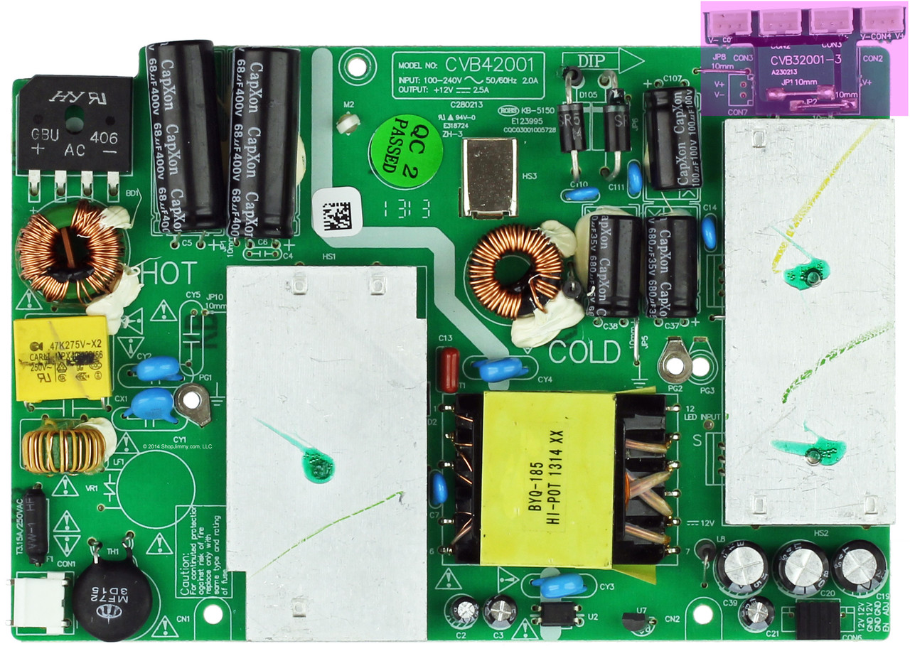 Westinghouse/Element CVB42001 Power Supply Unit Version 2