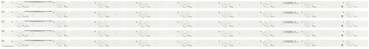Vizio 056.38022.053(056.38022.054) Replacement LED Backlight Strips (5)