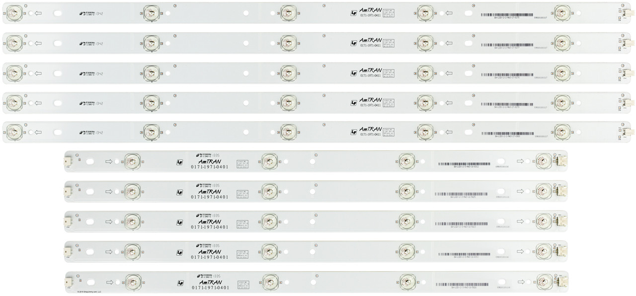 Vizio T550HVN01.3 LED Strips  - 10 Strips E550I-A0