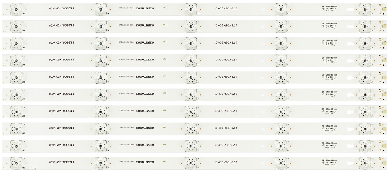 Element 3P55TA003-A0 LED Backlight Strips (10) E4STA5517 (See Note)