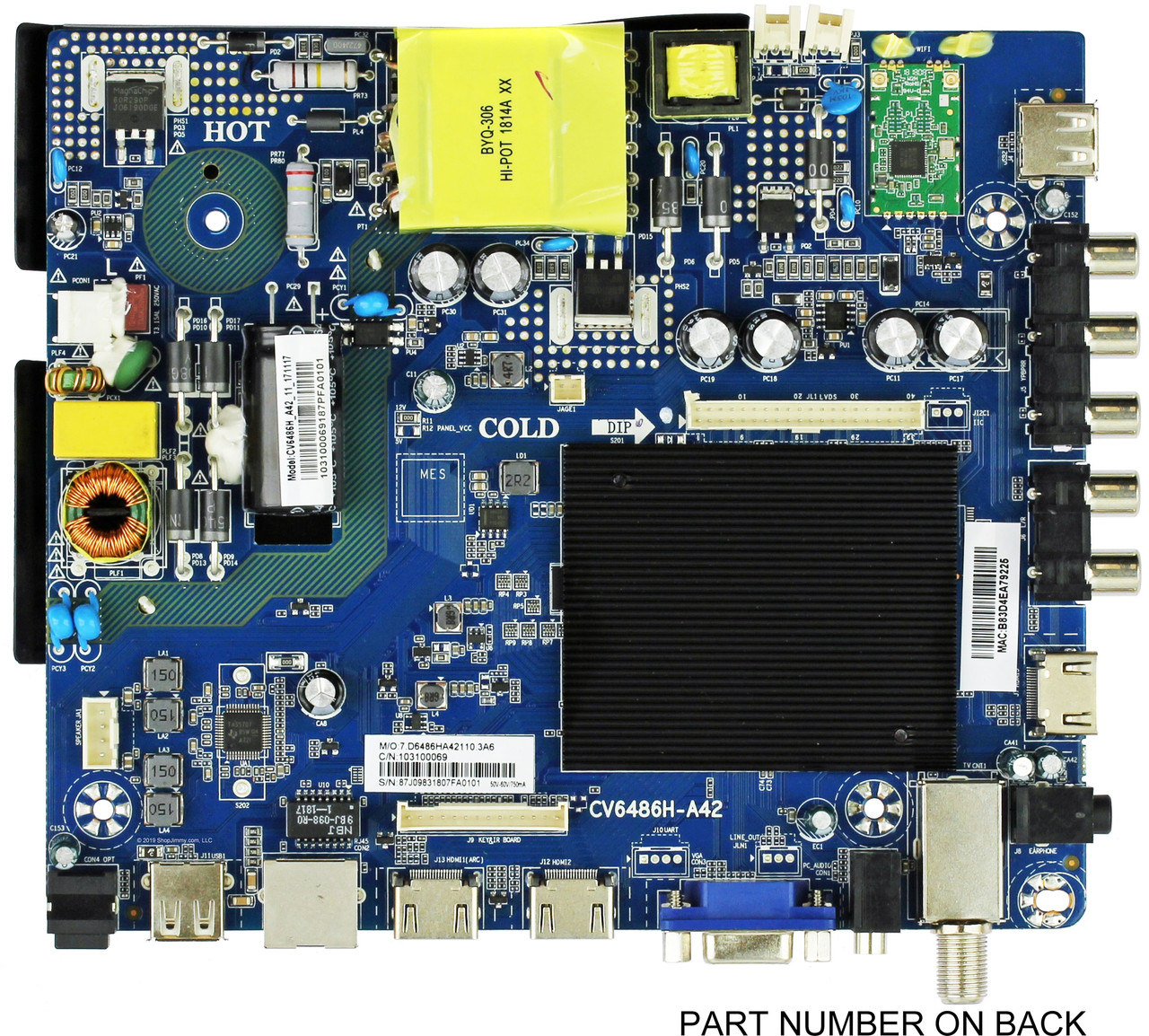 Element E18109-SY Main Board/Power Supply for ELST5016S (H8C5M, K8C5M Serial)