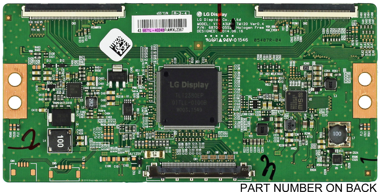 Philips/Vizio 6871L-4024B T-Con Board