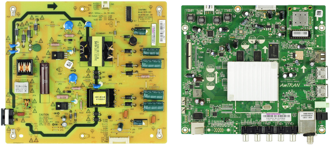 Vizio E320i-A0 (LAIANLDN Serial) Complete LED TV Repair Parts Kit
