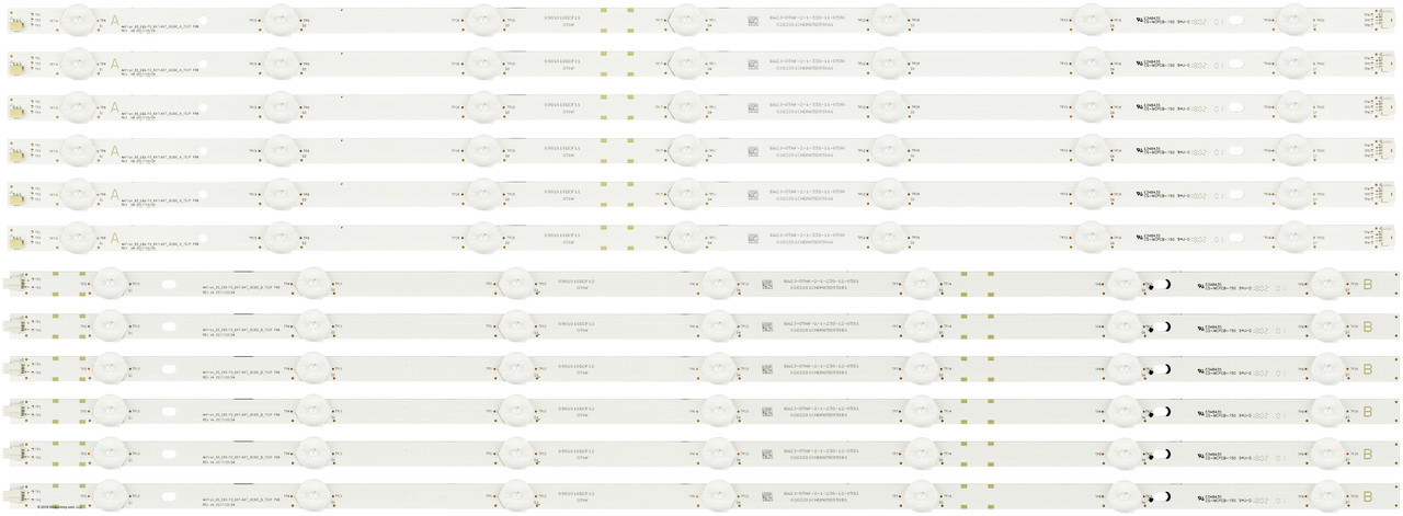 Vizio 0981-010D-CF11/0981-010D-CF12 LED Backlight Strips (12) E65-F0