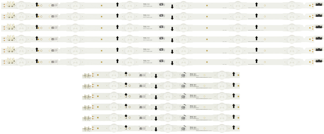 Samsung UN48H5500AF UN48J5500AF UN48J6300AF LED Backlight Strips (12) NEW
