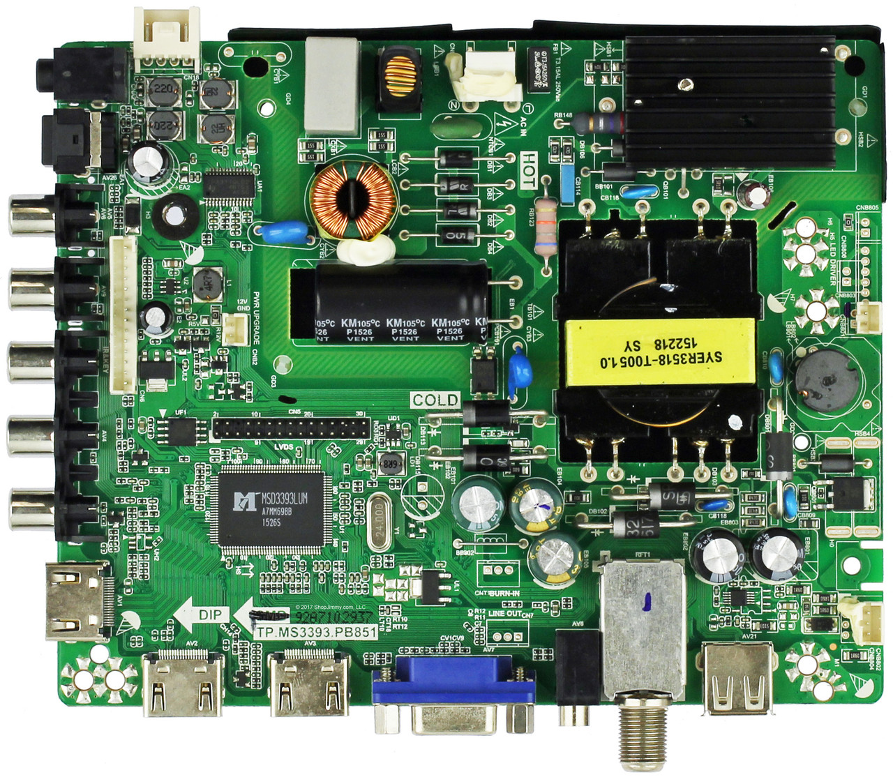 Westinghouse Main Board/ Power Supply for WD32HT1360 Version TW-00341-B032F only