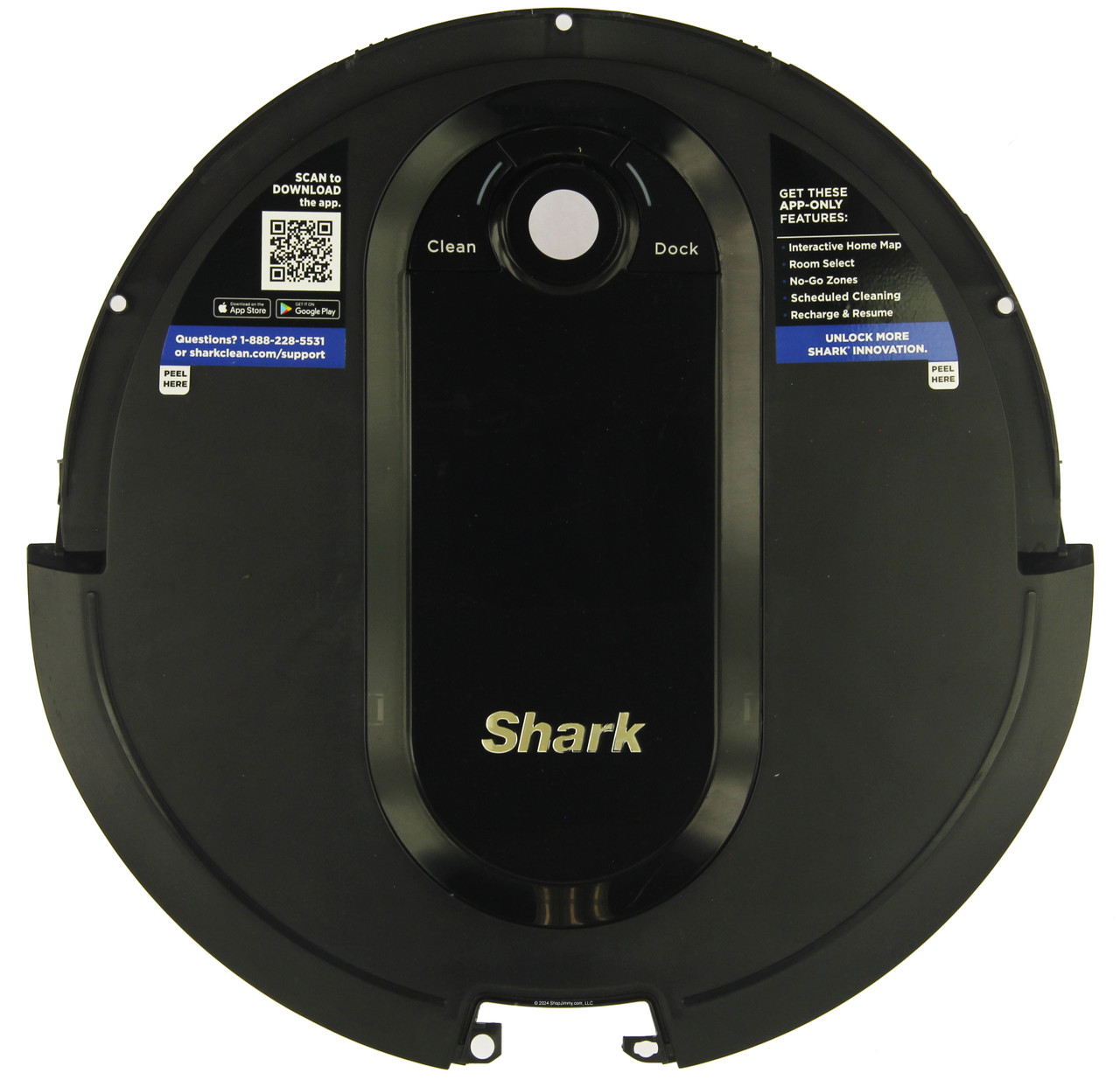 Shark Robot Vacuum Replacement Top Case w/Buttons RV9113A1US 