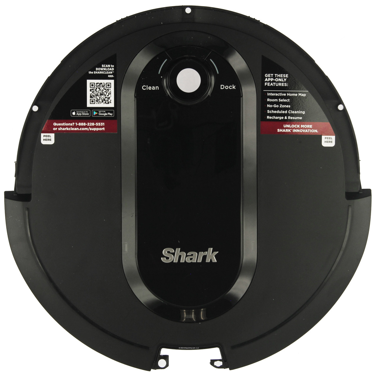 Shark Robot Vacuum Replacement Top Case w/Buttons RV1502ZXUS 
