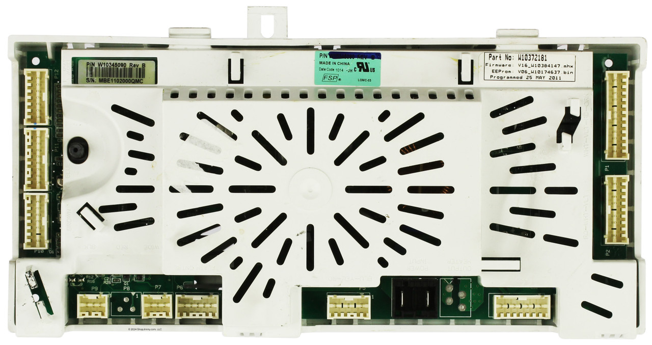 Whirlpool WPW10345090 W10345090 Washer Control Board