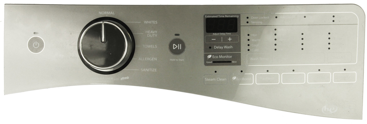 Whirlpool Washer W10750482 Control Panel