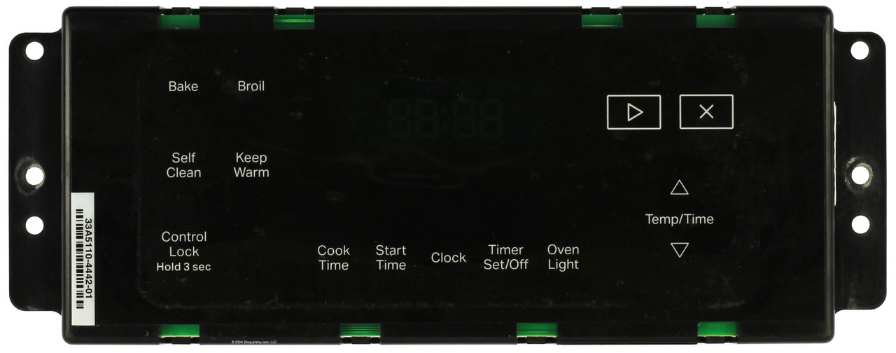 Whirlpool Range W11342925 Control Board - Black Overlay