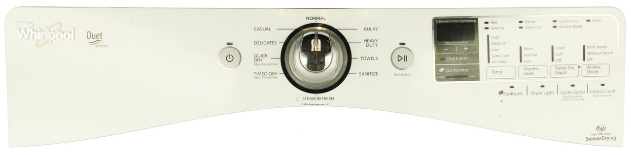 Whirlpool Dryer W10446435 Top Console