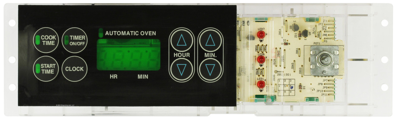 GE Oven WB27K10140 Control Board - Black Overlay