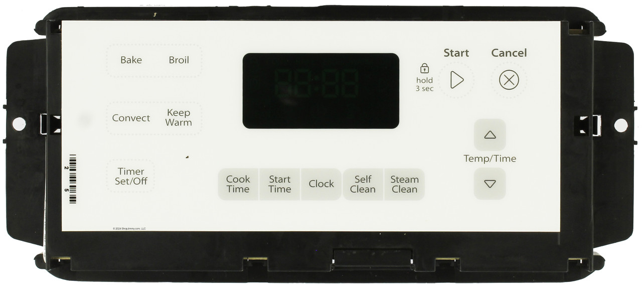 Whirlpool Range W10348632 Control Board W/ White Overlay 