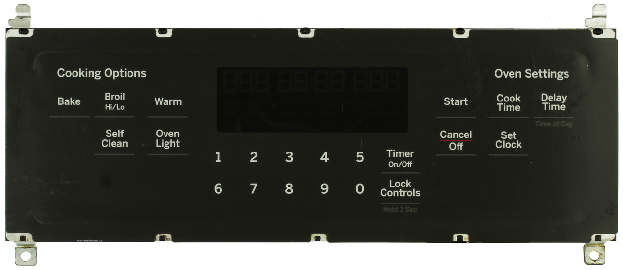 GE Oven 191D8545G062 Control Board - Charcoal Overlay