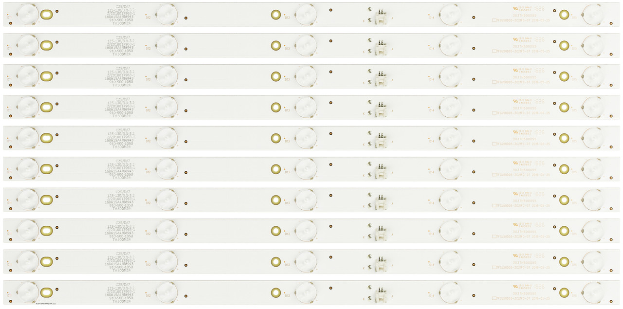 Element/Westinghouse 303TH500055 Replacement LED Backlight Strips (10)